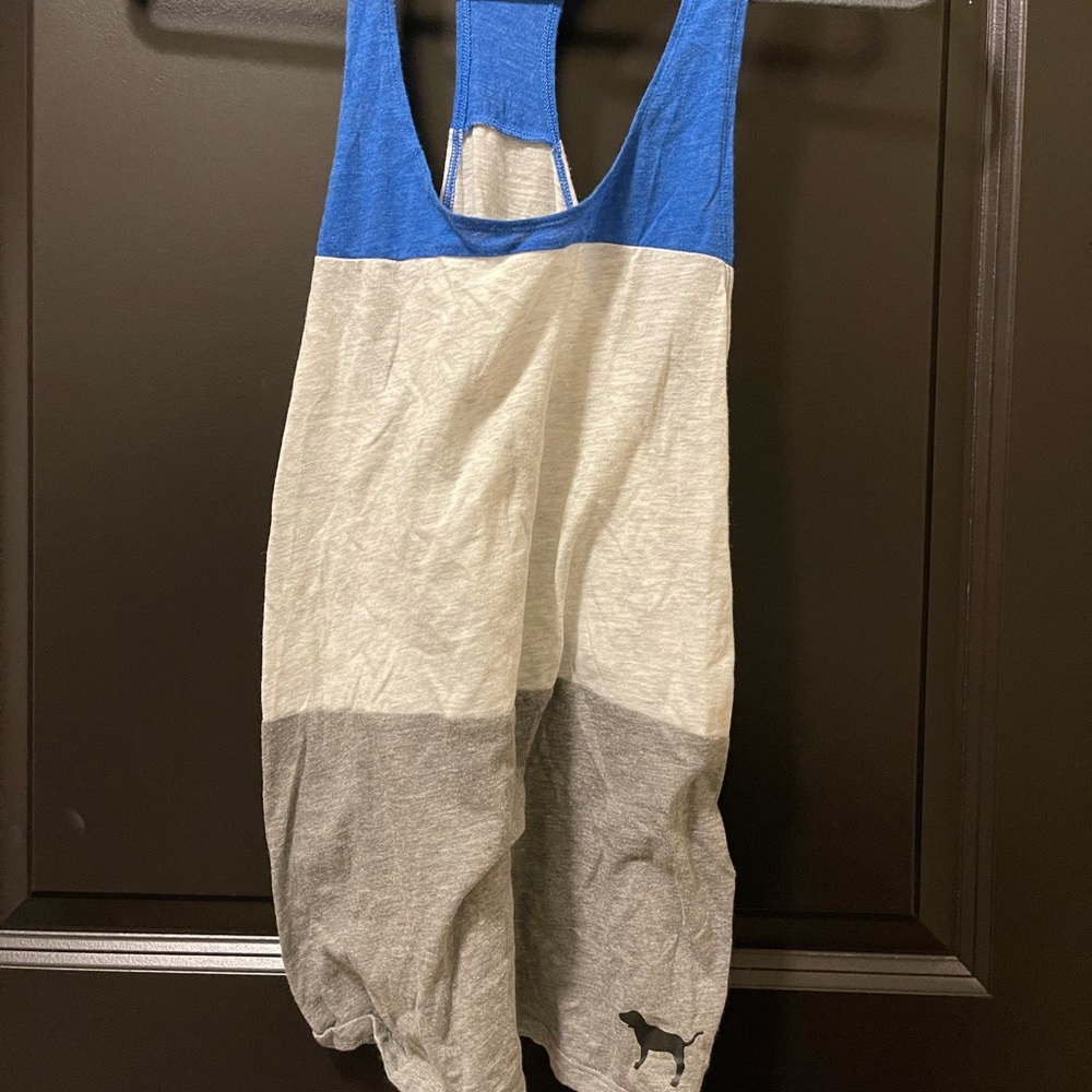 VS Pink Color Block Racerback Tank